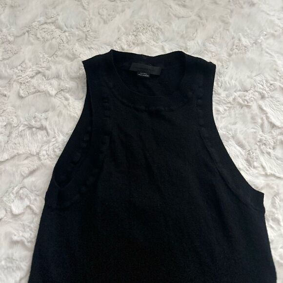 Alexander Wang 100% Wool High Neck Stretch Sleeveless Mini Dress Size Small. - Picture 8 of 9